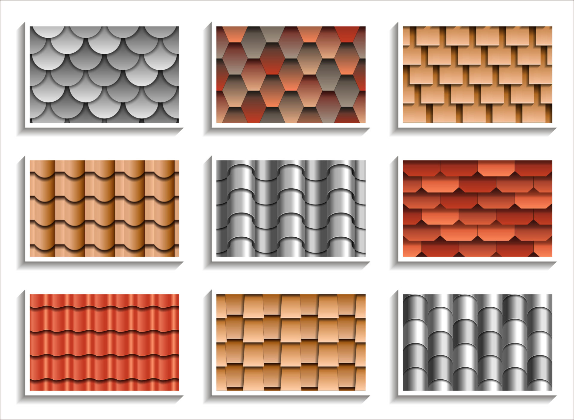 different types of roofing material