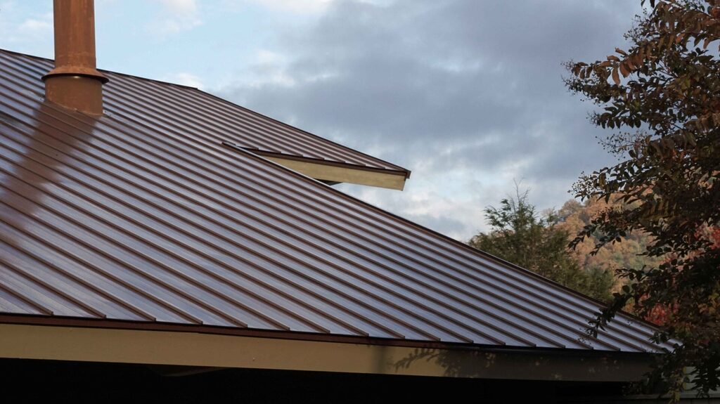 beautiful brown metal roof