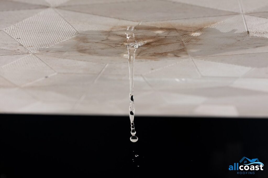 active leak inside home