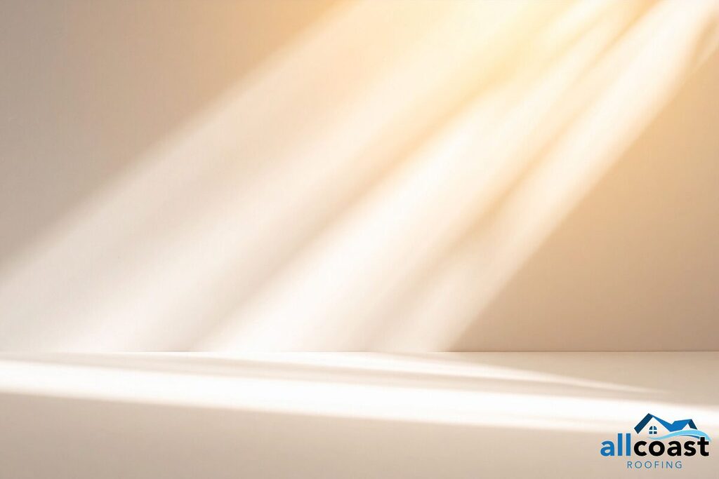 daylight visible through attic