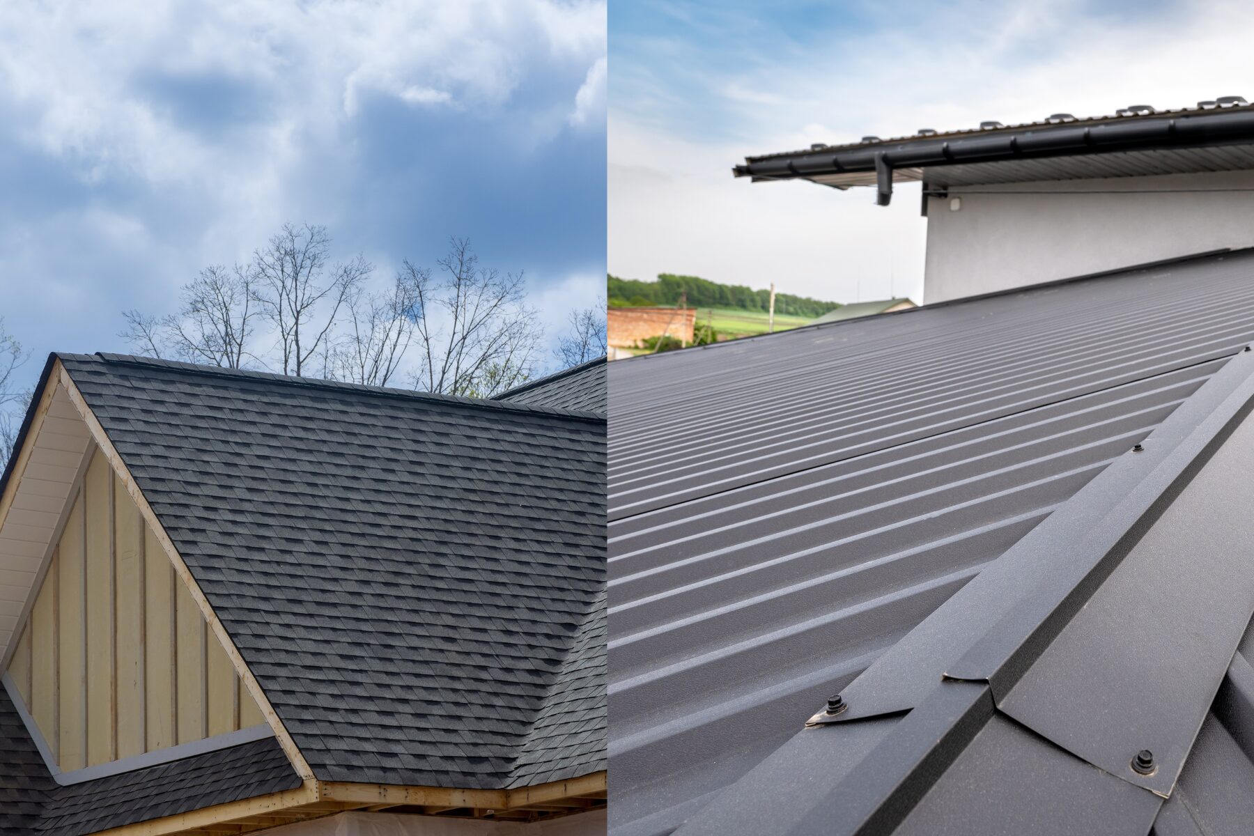 meta roof vs. asphalt roof