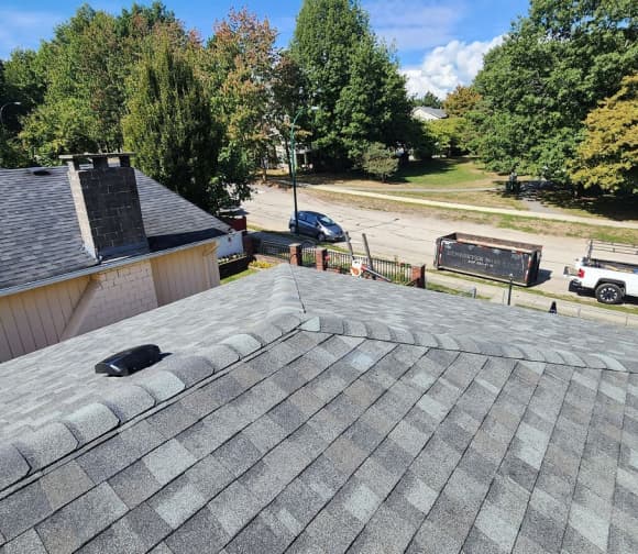 Completed roof ready for Vancouver weather — All Coast Roofing
