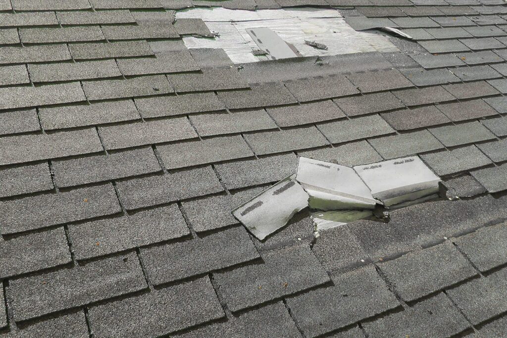 roof flashing damage